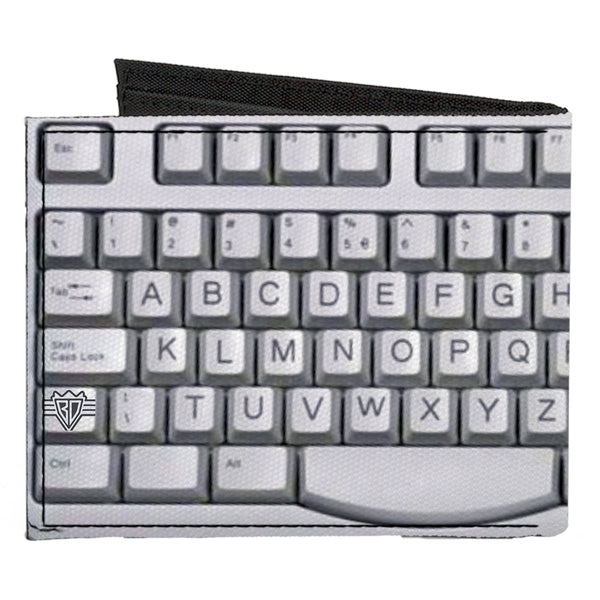 Buckle-Down Canvas Bi-Fold Wallet - BD Keyboard