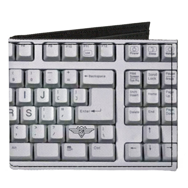 Buckle-Down Canvas Bi-Fold Wallet - BD Keyboard