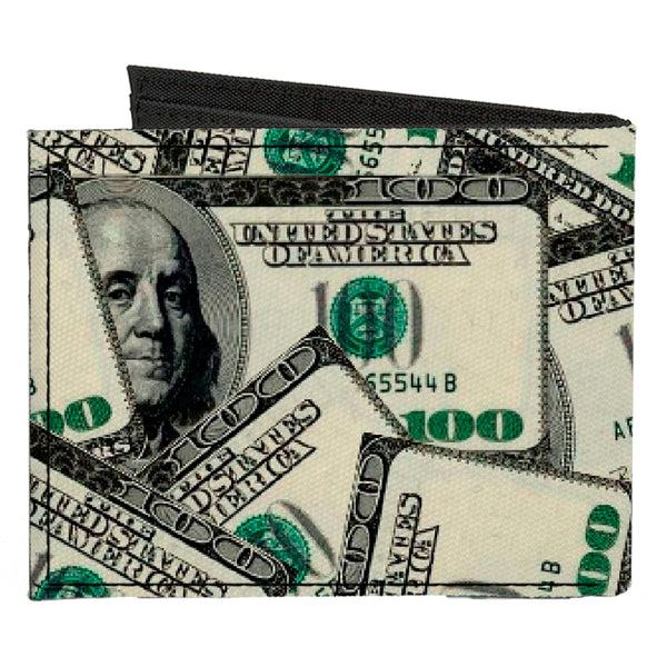 Buckle-Down Canvas Bi-Fold Wallet - Benjamins