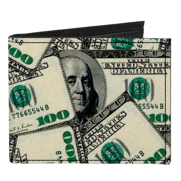 Buckle-Down Canvas Bi-Fold Wallet - Benjamins