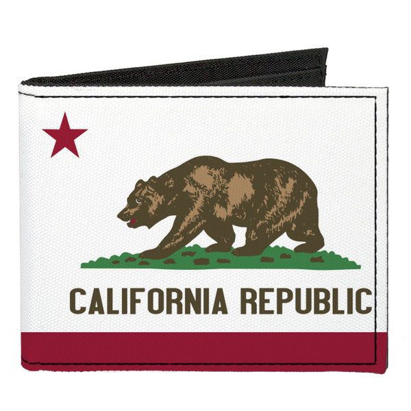 Buckle-Down Canvas Bi-Fold Wallet - California Flag