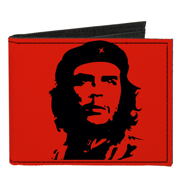 Buckle-Down Canvas Bi-Fold Wallet - Che Red Black