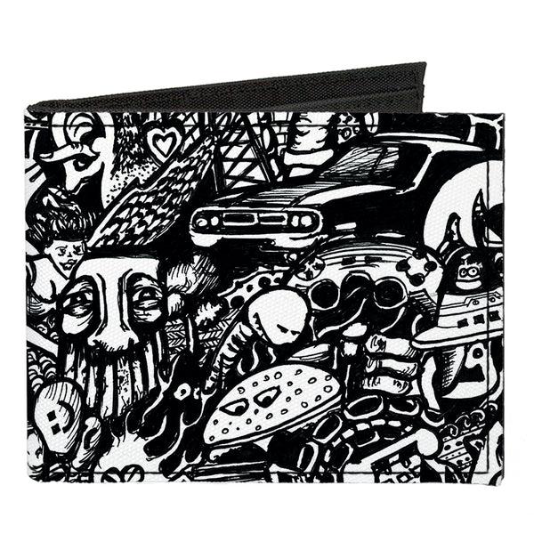 Buckle-Down Canvas Bi-Fold Wallet - Comic Nightmare