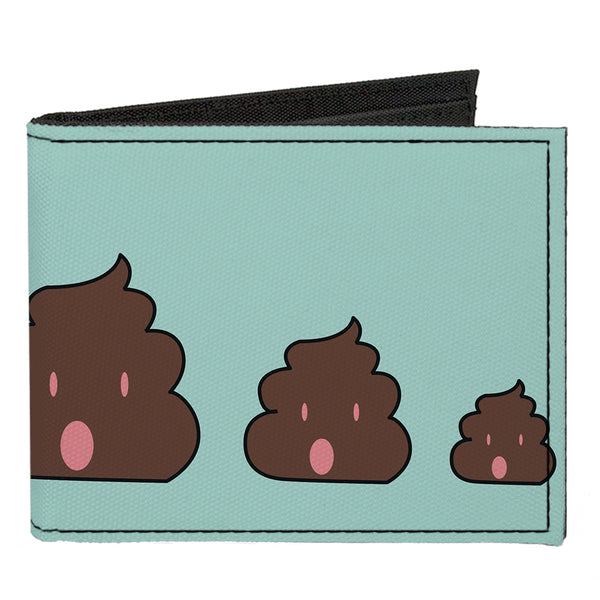 Buckle-Down Canvas Bi-Fold Wallet - Cow Poops Color