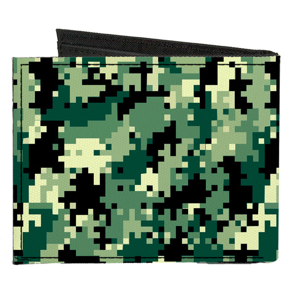 Buckle-Down Canvas Bi-Fold Wallet - Digital Camo