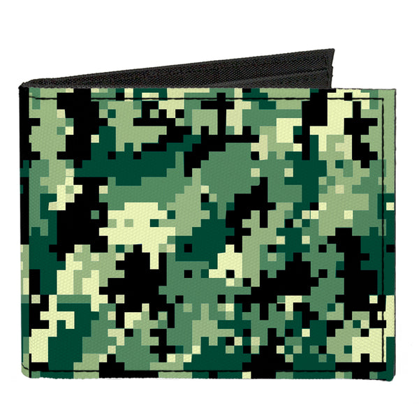 Buckle-Down Canvas Bi-Fold Wallet - Digital Camo