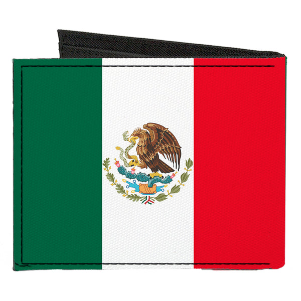 Buckle-Down Canvas Bi-Fold Wallet - Mexico Flag
