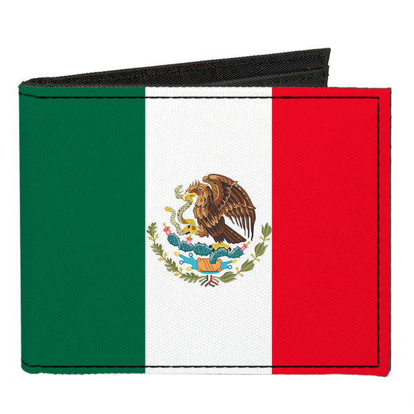 Buckle-Down Canvas Bi-Fold Wallet - Mexico Flag