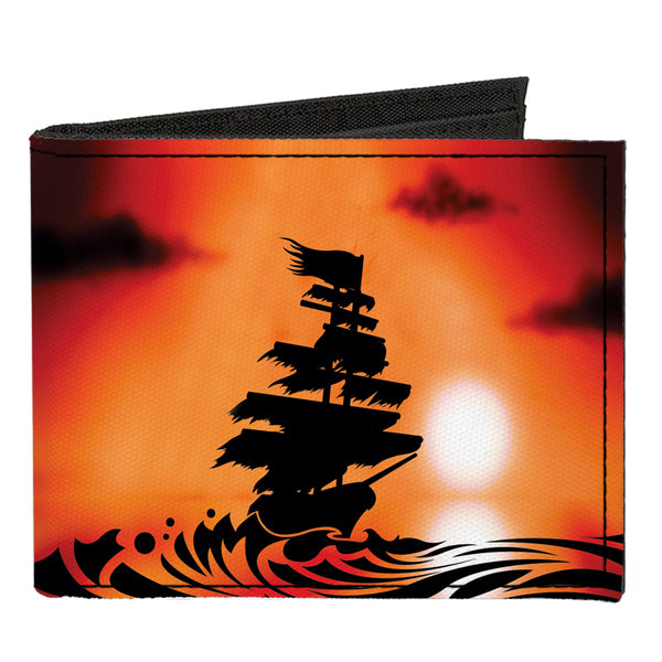 Buckle-Down Canvas Bi-Fold Wallet - Pirate Ship