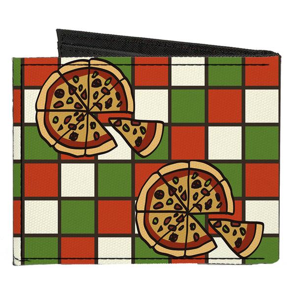 Buckle-Down Canvas Bi-Fold Wallet - Pizza Pies
