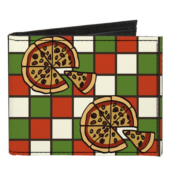 Buckle-Down Canvas Bi-Fold Wallet - Pizza Pies