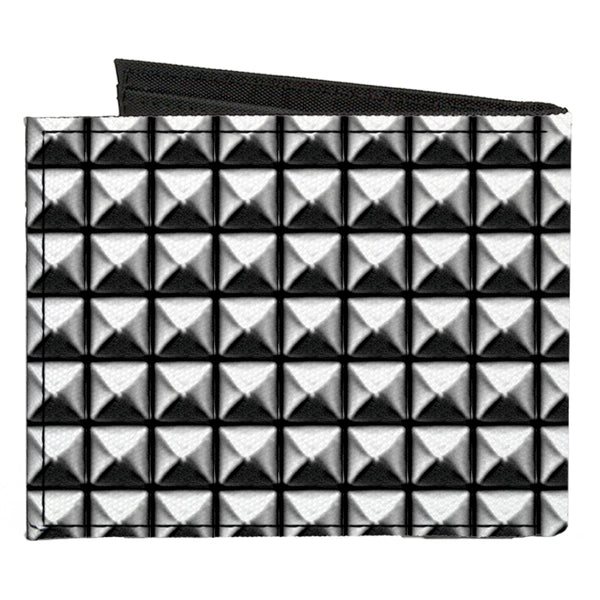 Buckle-Down Canvas Bi-Fold Wallet - Printed Studs