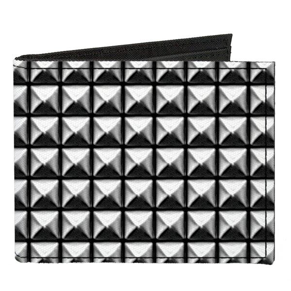 Buckle-Down Canvas Bi-Fold Wallet - Printed Studs