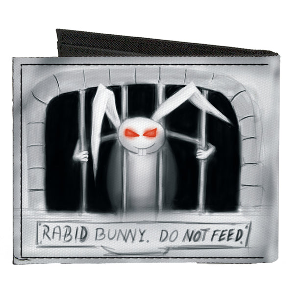 Buckle-Down Canvas Bi-Fold Wallet - Rabid Bunny