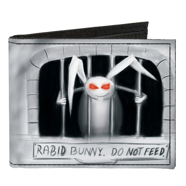 Buckle-Down Canvas Bi-Fold Wallet - Rabid Bunny
