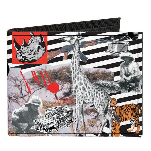 Buckle-Down Canvas Bi-Fold Wallet - Safari