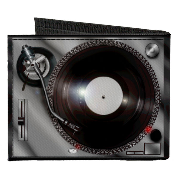 Buckle-Down Canvas Bi-Fold Wallet - Turntables