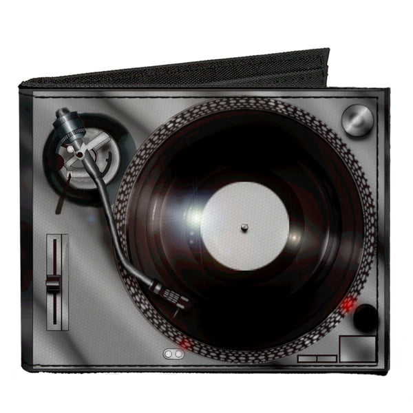 Buckle-Down Canvas Bi-Fold Wallet - Turntables