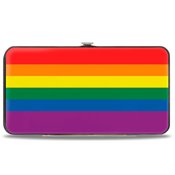 Buckle-Down Hinged Wallet - Flag Pride Rainbow