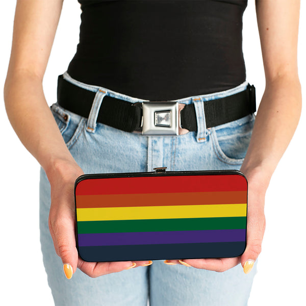 Buckle-Down Hinged Wallet - Rainbow