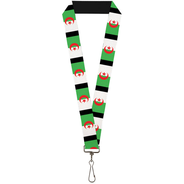 Buckle-Down Lanyard - 1.0" - Algeria Flags
