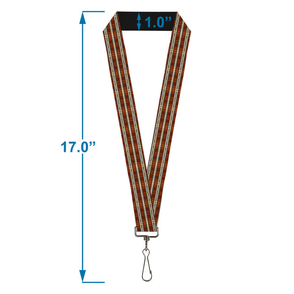 Buckle-Down Lanyard - 1.0" - Americana Plaid2