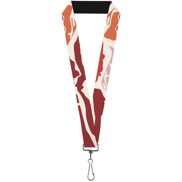 Buckle-Down Lanyard - 1.0" - Bacon CLOSE-UP