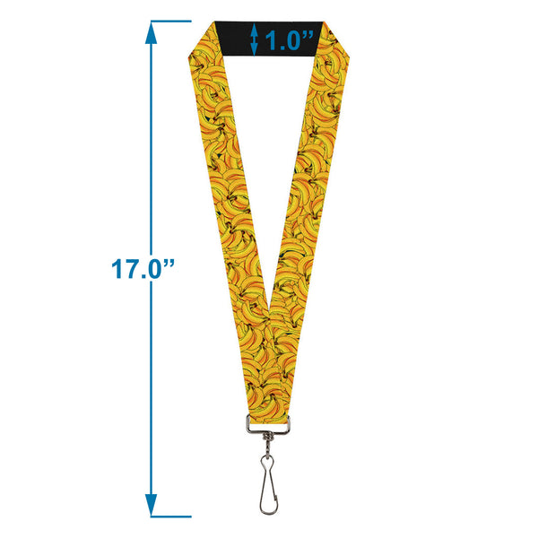 Buckle-Down Lanyard - 1.0" - Banana Bunches Stacked