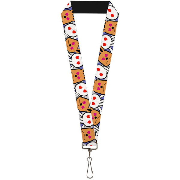Buckle-Down Lanyard - 1.0" - BD Cartoon CLOSE-UP