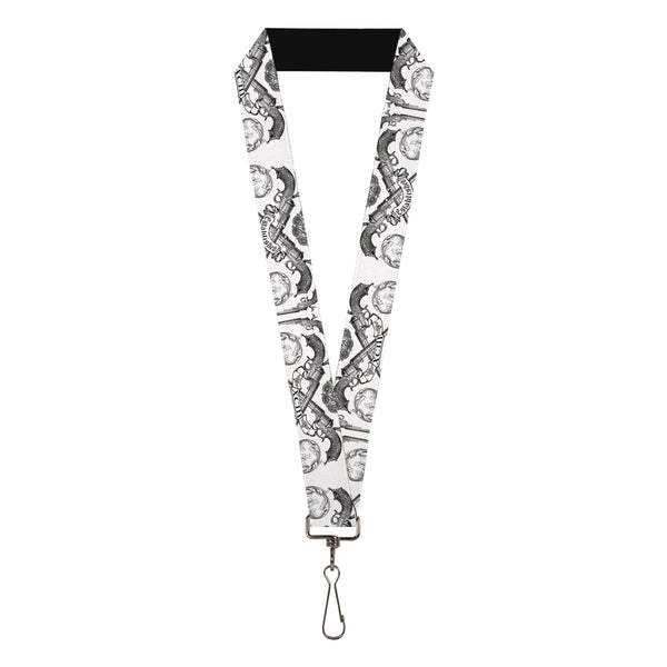 Buckle-Down Lanyard - 1.0" - BD Est 93 White