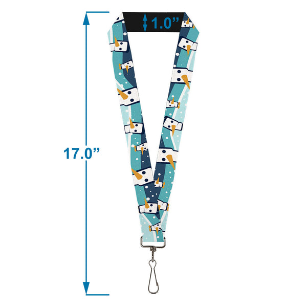 Buckle-Down Lanyard - 1.0" - Block Penguins Navy