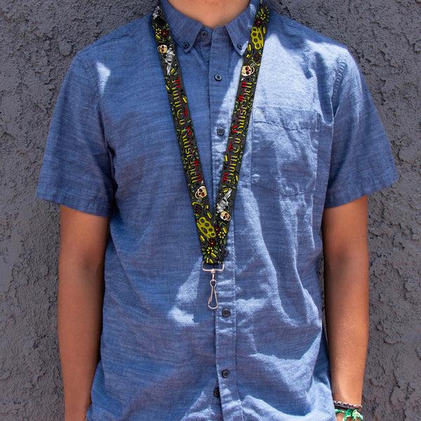 Buckle-Down Lanyard - 1.0" - Born To Raise Hell Gray