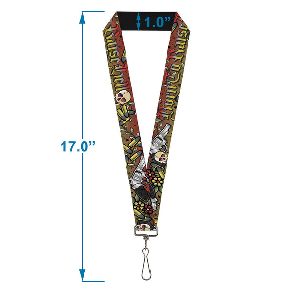 Buckle-Down Lanyard - 1.0" - Born To Raise Hell Red