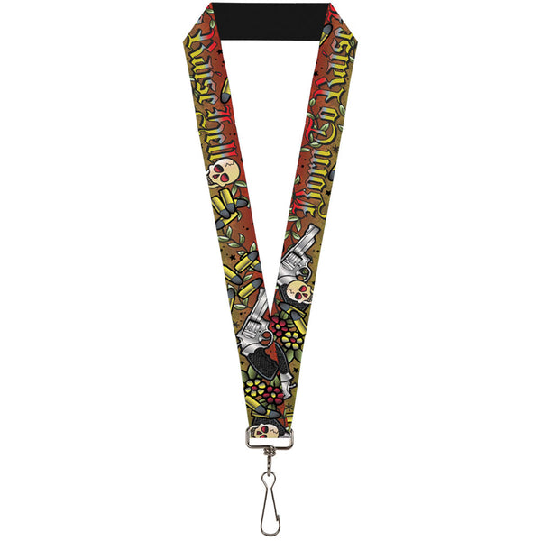 Buckle-Down Lanyard - 1.0" - Born to Raise Hell Red