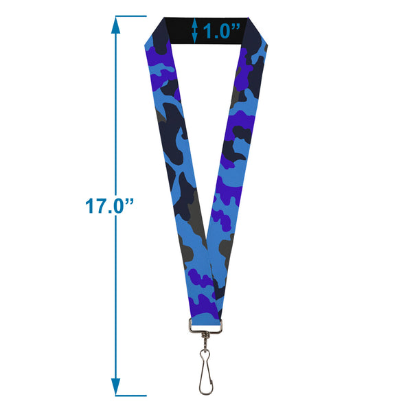 Buckle-Down Lanyard - 1.0" - Camo Blue