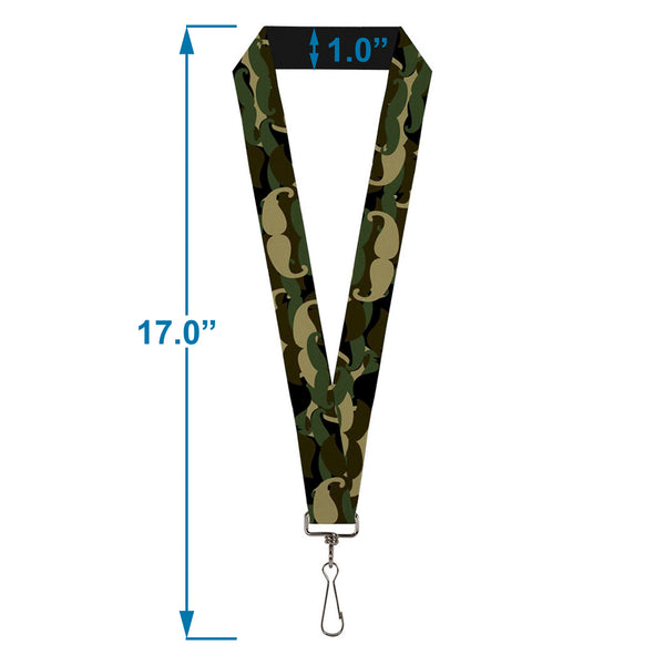 Buckle-Down Lanyard - 1.0" - Camo'stache