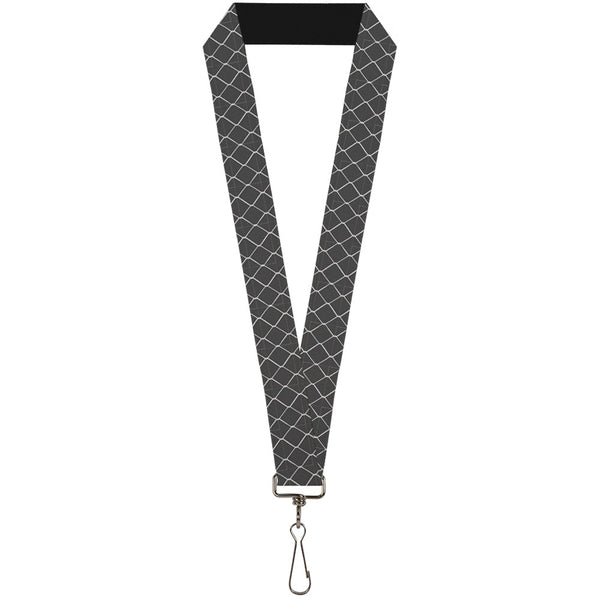 Buckle-Down Lanyard - 1.0" - Chain Link Fence Grays