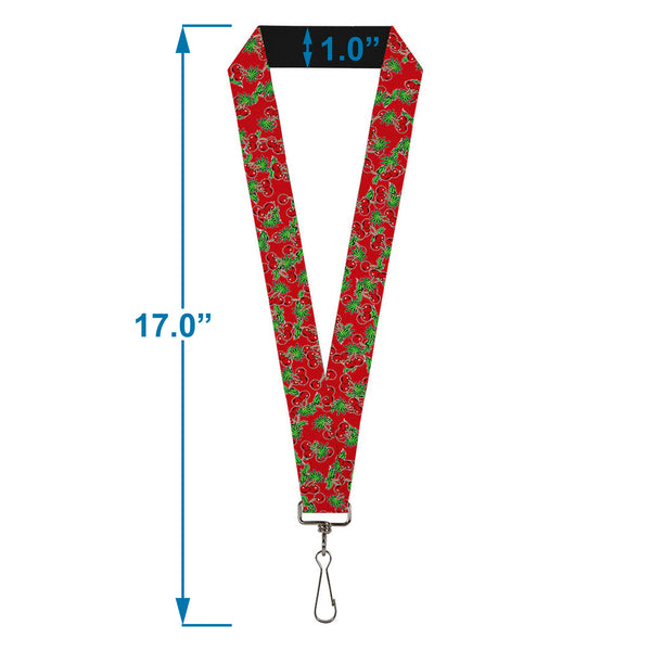 Buckle-Down Lanyard - 1.0" - Cherries2 Scattered Red
