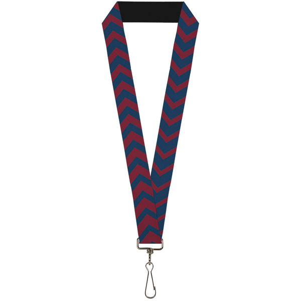 Buckle-Down Lanyard - 1.0" - Chevron2 Red Navy