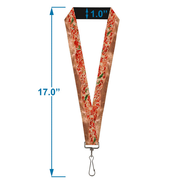 Buckle-Down Lanyard - 1.0" - Chicago Style Pizza Vivid