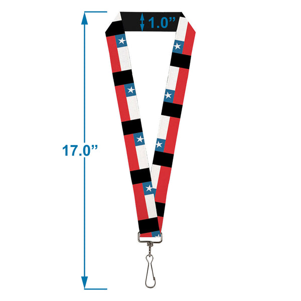 Buckle-Down Lanyard - 1.0" - Chile Flags