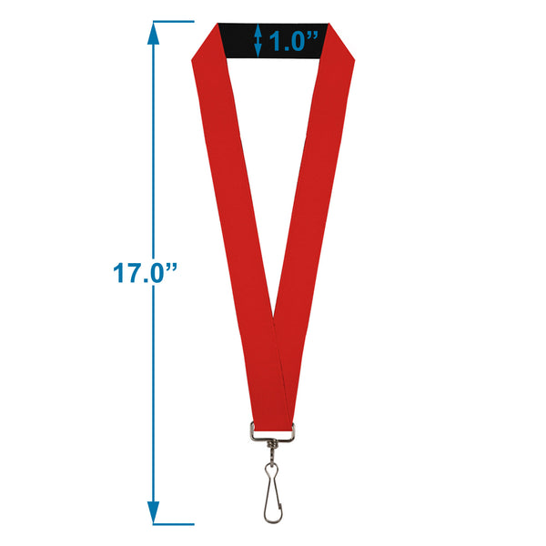 Buckle-Down Lanyard - 1.0" - Christmas Red