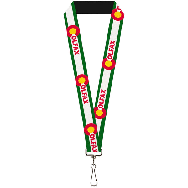 Buckle-Down Lanyard - 1.0" - COLFAX Green Stripe