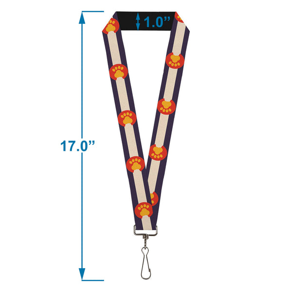 Buckle-Down Lanyard - 1.0" - Colorado Flag Paw Print