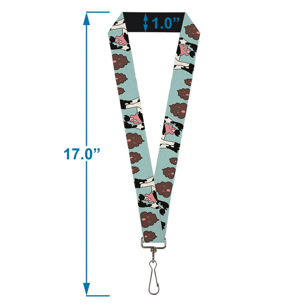 Buckle-Down Lanyard - 1.0" - Cow Poops Color