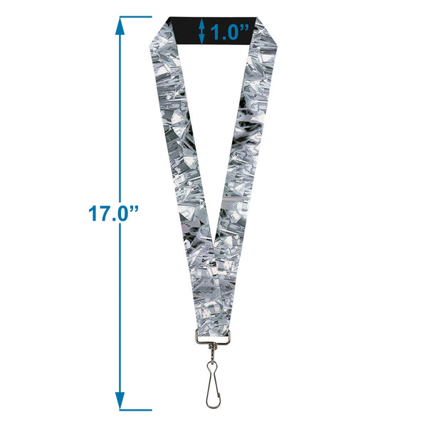 Buckle-Down Lanyard - 1.0" - Crystals3 Clear