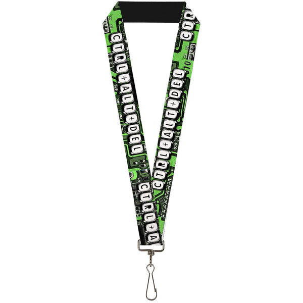 Buckle-Down Lanyard - 1.0" - CTRL+ALT+DEL Chip