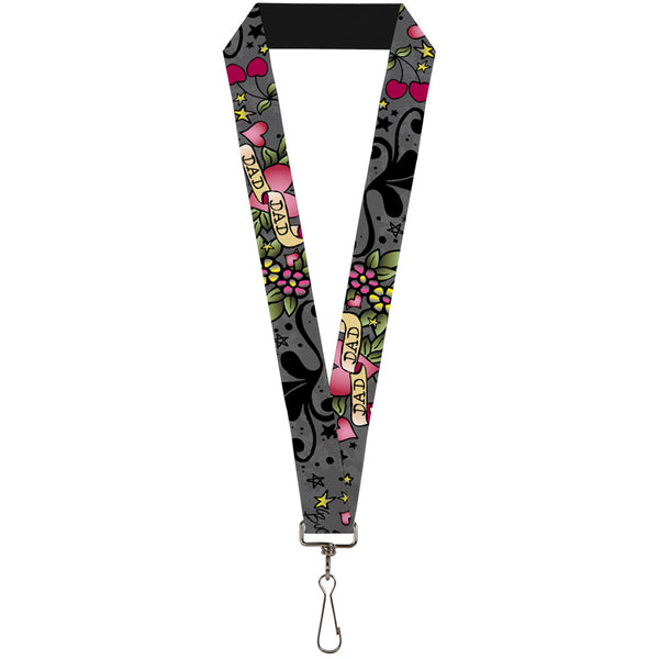 Buckle-Down Lanyard - 1.0" - Dad & Dad Gray