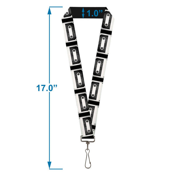 Buckle-Down Lanyard - 1.0" - DC Cassette Tape