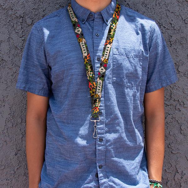 Buckle-Down Lanyard - 1.0" - Death Or Glory Gray
